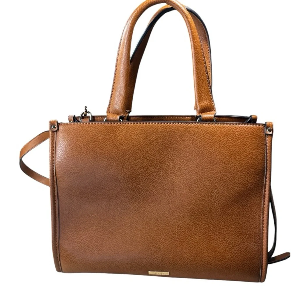 Aldo  Brown Faux Leather Crossbody Handbag
Zipper Close Purse Removable
Strap. - Picture 3 of 15